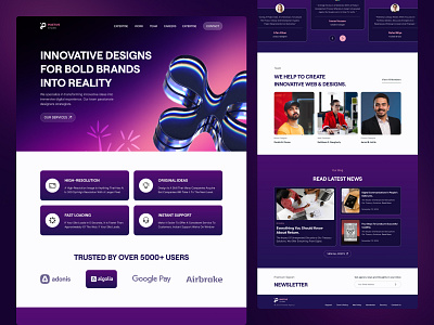 Creative Digital Agency Website agency agency landing page agency studio website agency website animation branding company creative creative agency creative studio digital agency digital agency website digital studio graphic design landing page portfolio salahuddinuix web design website website design