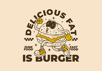 Delicious fat is burger adipra studio