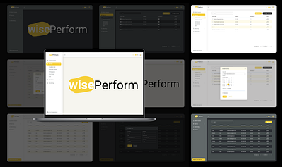 wisePerform adobe xd app concept design survey ui uiux yellow