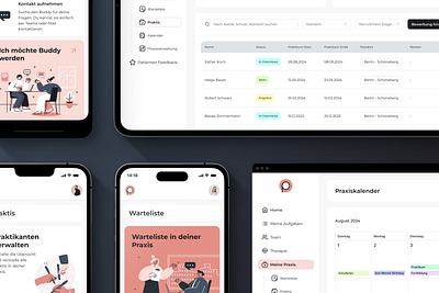 Dashboard | Responsive design | Palabra bento grid calendar cards dashboard design desktop inerface medicine mobile responsive responsive design table tablet therapy ui ux