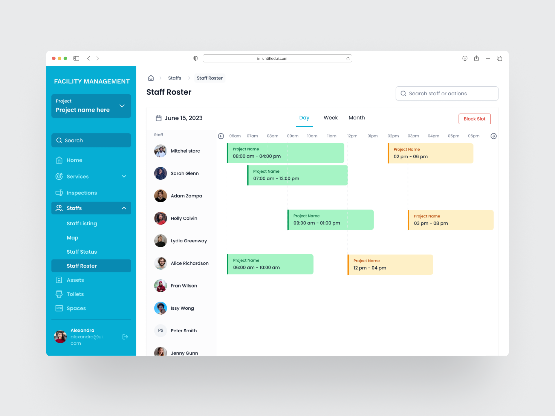 Comprehensive scheduling dashboard by Afnan on Dribbble