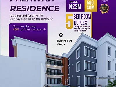 Real estate sale flyer design design graphic design typography ui