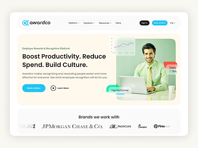 Awardco Website Redesign design product ui ux web