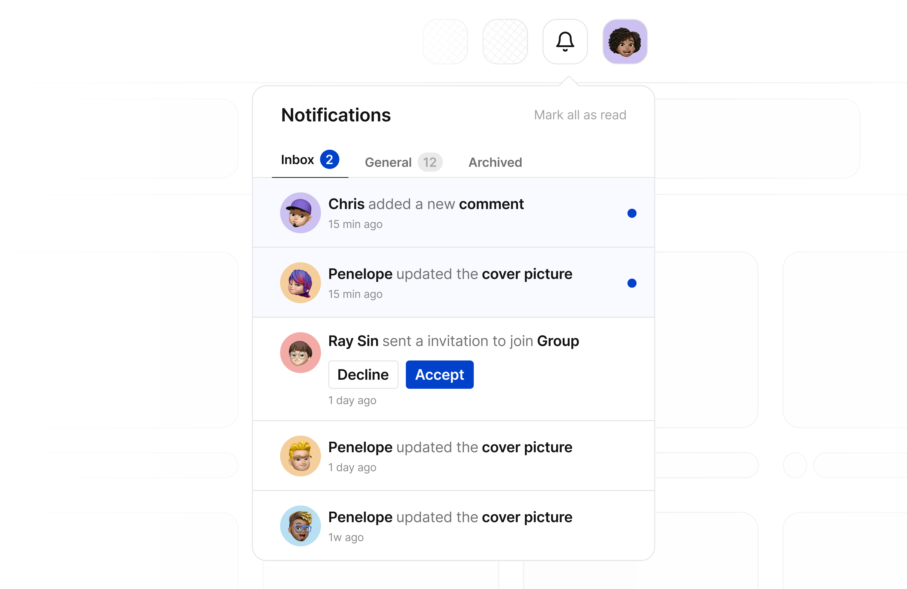 Design Every Day #5 branding challange clean creative design designdaily designer dropdown filter job landingpage minimal mockup notification popup request ui ui design