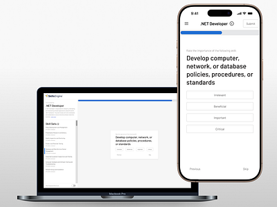 SkillsEngine Feedback Survey desktop form mobile ui ux