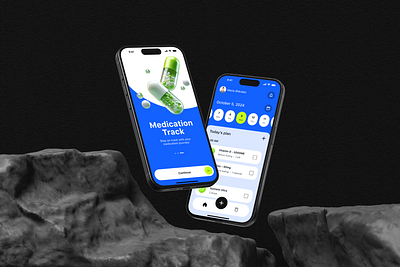 Medication Reminder Mobile IOS App 3d android app design calendar dashboard health healthcare interface ios medication medicine mobile app mobile ui mvp pharmacy pills reminder trend ui ux