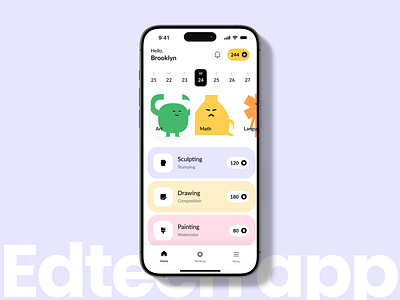 Edtech app app edtech illustration ios