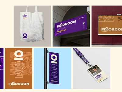 Broadlume FloorCon: Event Design brand identity color palette evenets event design event identity flooring brand focus lab logotype visual identity