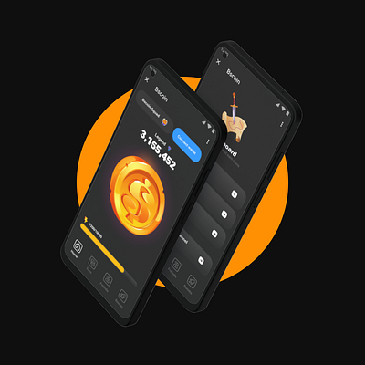 BSCoin Telegram WEB3 App UI Design graphic design ui