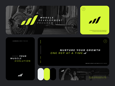 Brand identity + logo design for a fitness program. MDP 💪 backandwhite bold branding dark editorial energetic fitness gym identity logo logodesign muscle vibrant visualidentity