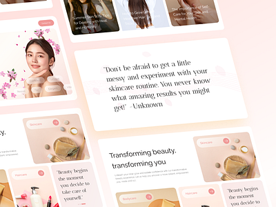 Beauty Guru Landing Page design website landing page ui uiux website