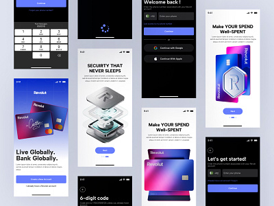 Reolut App Login Sign Up Screen UI&UX Design