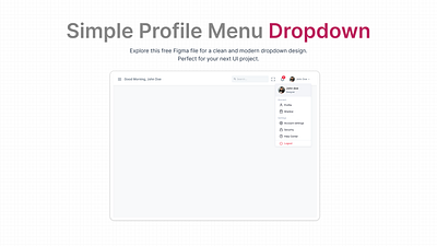 Menu Dropdown animation designcommunity figma interaction design ui ux