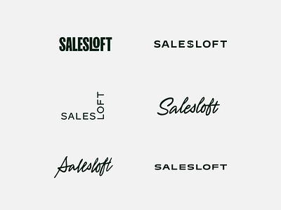 Salesloft Logo Exploration b2b brand brand identity focus lab logo design logo exploration logotype salesloft