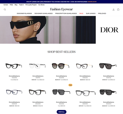 Luxury Eyewear Fashion Website branding ecommerce ecommerce store design ecommerce website elementor elementor design graphic design landing page landing redesign logo shopify shopify store shopify store design ui uiux web design web development webflow website design wix