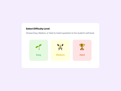 Select Difficulty Level appdesign branding designinspiration interactiondesign interfacedesign ui uicomponent uidesign uiux userexperience ux uxdesign