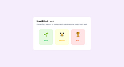 Select Difficulty Level appdesign branding designinspiration interactiondesign interfacedesign ui uicomponent uidesign uiux userexperience ux uxdesign