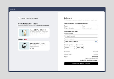 Credit Card Checkout blue card card form checkout clear dailyui dailyui2 design form gray minimalist payment simple ui wallet