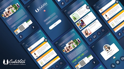 CaliVita Application UI Concept application design mobile ui