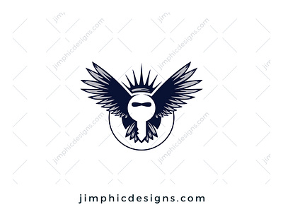 Winged Key Logo branding design graphic design key logo logo design vector wings