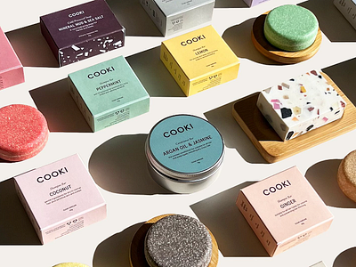 COOKI HAIR CARE BRANDING & PACKAGING branding packaging packaging design product packaging shampoo packaging