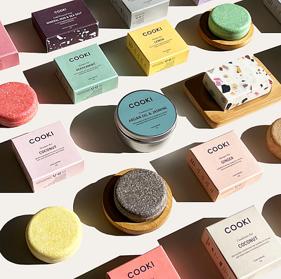 COOKI HAIR CARE BRANDING & PACKAGING branding packaging packaging design product packaging shampoo packaging