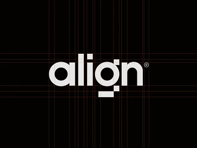 Align Consulting V.2 bold brand design branding consulting design futuristic geo sans geometric logo logo design logo grid minimal modern sanserif simple tech technology typography visual identity wordmark