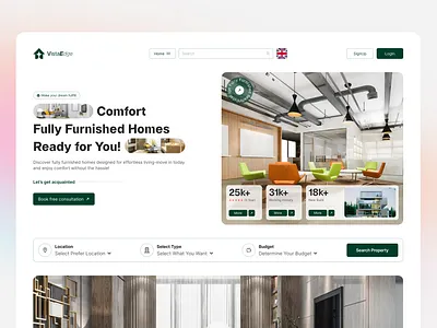 VistaEdge-Real Estate Website Design branding branding design design figma design illustration landing page poster design real estate ui design real estate website responsive design responsive ui responsive website design ui ui design user experience user interface ux vector web design website design