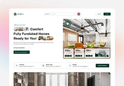 VistaEdge-Real Estate Website Design branding branding design design figma design illustration landing page poster design real estate ui design real estate website responsive design responsive ui responsive website design ui ui design user experience user interface ux vector web design website design