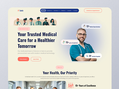 Experience Exceptional Care with Medistar Health Clinic clinicwebsite doctorprofiles healthcaredesign healthclinic medicalwebsite modernwebdesign ui