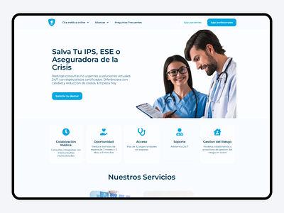 Landing Health Tech health health tech landing salud telehealth