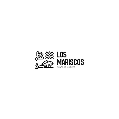 Los Mariscos Seafood awesome branding design graphic design logo minimalist vector