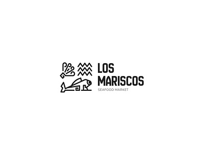 Los Mariscos Seafood awesome branding design graphic design logo minimalist vector