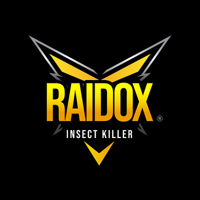 Insect killer logo design, Pest control Logo design, logo design black branding company logo emblem graphic design gray insect insect killer insect killer logo insect logo logo logo design logo designer logo type pest control pest logo raidox logo yellow