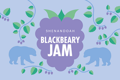 Shenandoah National Park jam labels art direction graphic design hospitality illustration jam labels shenandoah national park travel and tourism