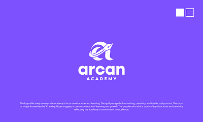 arcan academy branding brandingdesign creative education graphic design logo logo design logoinspiration