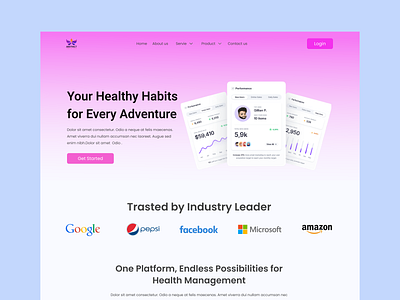 Landing Page Hero Section Design branding design graphic design hero section illustration landing page logo typography ui ux vector