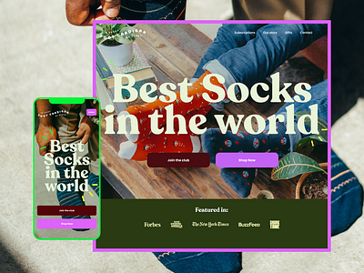 Socks Redesign Ecomerce branding mobile responsive ui ux