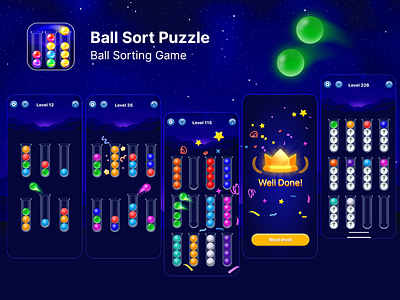 ASO for Ball Sort Puzzle aso branding game graphic design icon