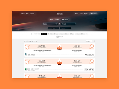 Flight aggregator app branding design ui ux