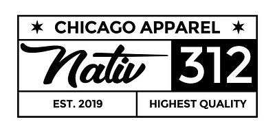 Nativ312 apparel branding chicago clothing design graphic design hats illustration logo