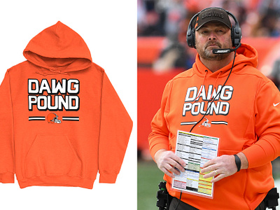 Freddie Kitchens Dawg Pound Hoodie design illustration