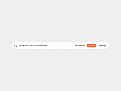 Cookie banner accept accept all cookies component cookie banner cookie consent cookie settings data experience figma light mode modal product design reject reject all ui ux web design