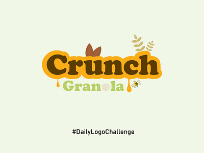 Crunch Logo | Granola | Day 21/50 | #50DaysLogoChallenge adobe design graphic design illustrator logo