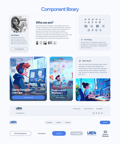 Component library website component design figma framer ui ux webdesign