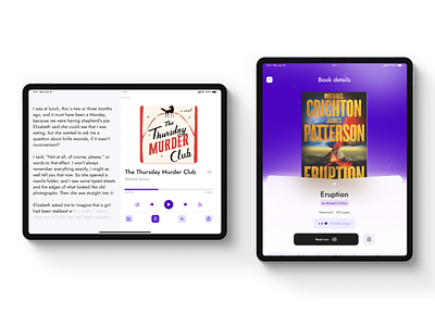 BookVoice Ipad version Book Reading App app book reading figma ios ipad ui ux