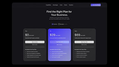 Price Secion UI design figma practice price purple section ui uiux ux