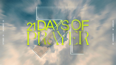 21 Days of Prayer branding church design