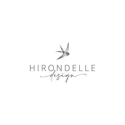 Hirondelle Design beautiful brand branding design graphic design illustration logo