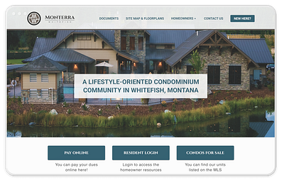 Monterra of Whitefish - Web Design/Development figma gutenberg ui ux web design web developement wordpress